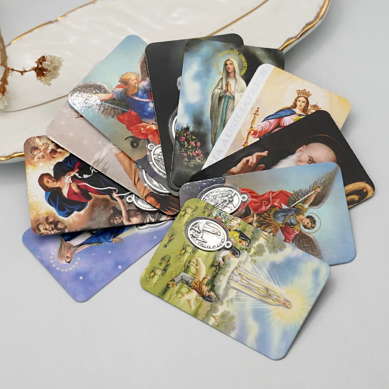 Christianartworkshop Our Lady & Jesus & Angels Paper Card: A Symbol of Holy Spirit and Power - image 2