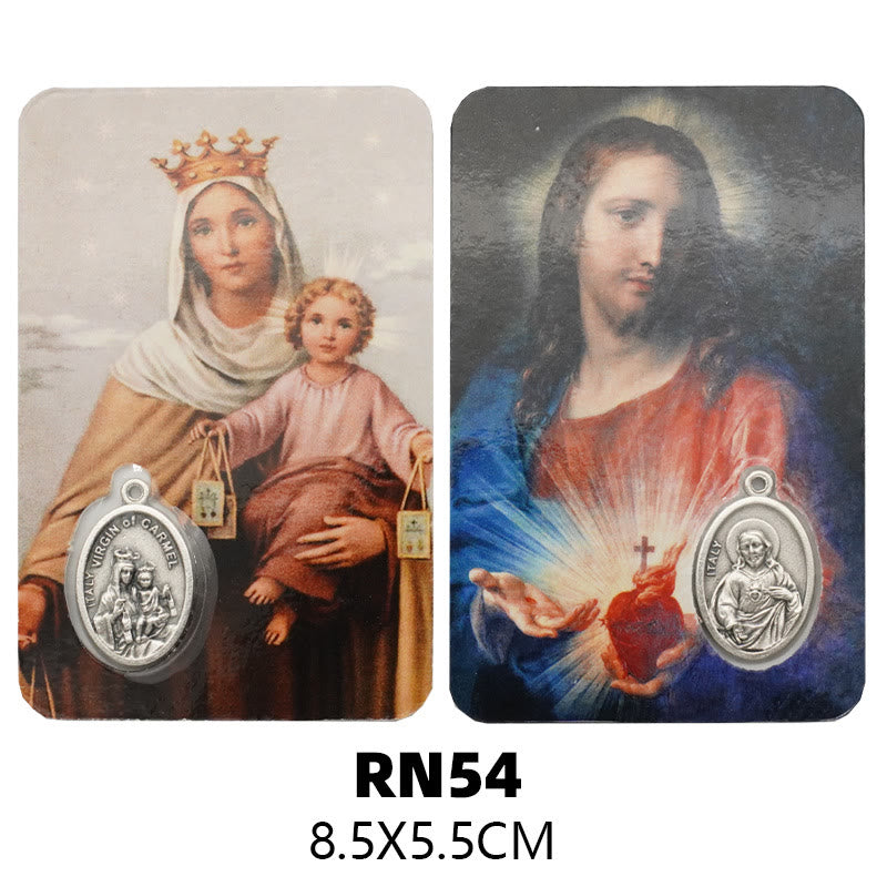 Christianartworkshop Our Lady & Jesus & Angels Paper Card: A Symbol of Holy Spirit and Power - Style6 - image 9