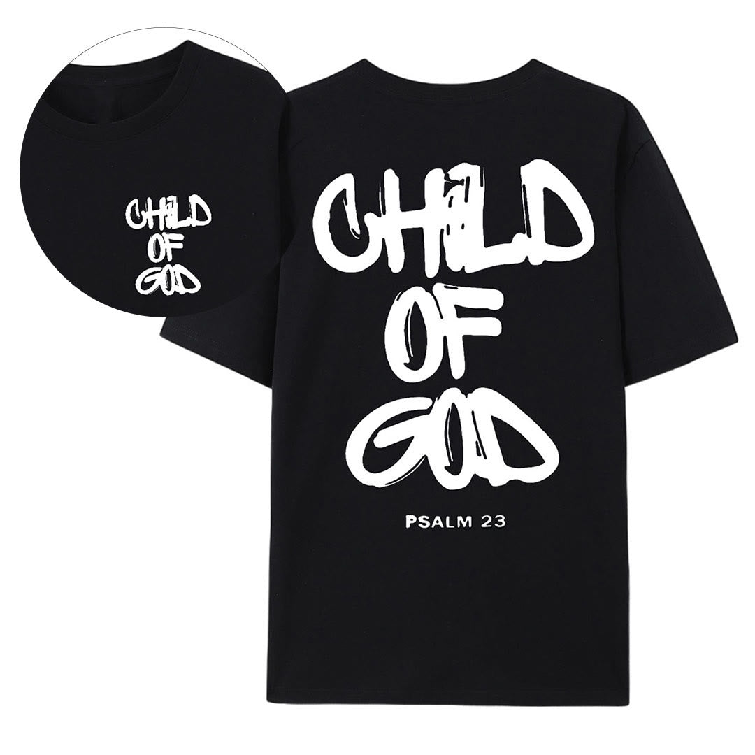 Christianartworkshop Child of God T-shirt - Black - 2XL - image 9