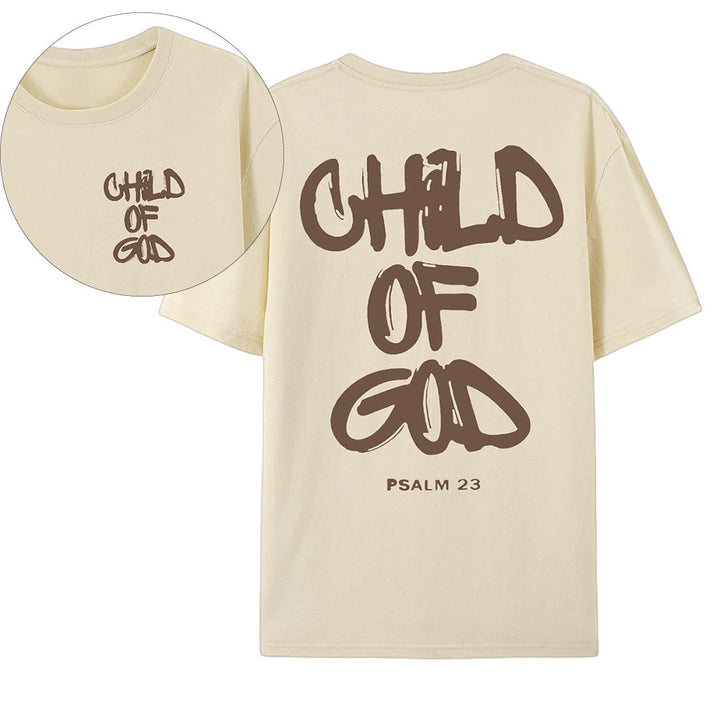 Christianartworkshop Child of God T-shirt - Beige - 2XL - image 4