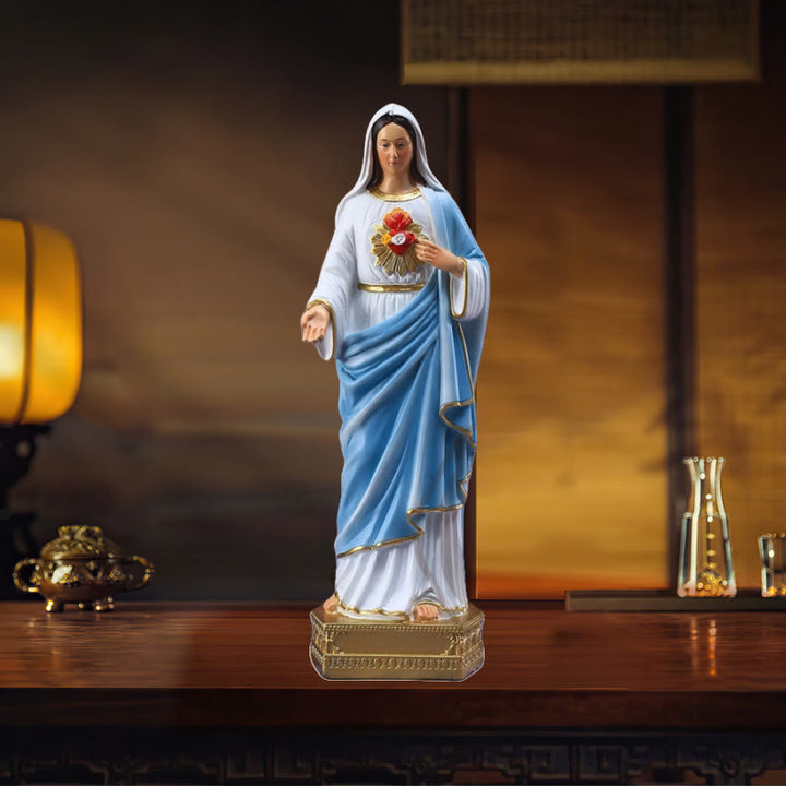 Christianartworkshop Immaculate Heart of Mary Desktop Ornament: Spreading the Power of Faith