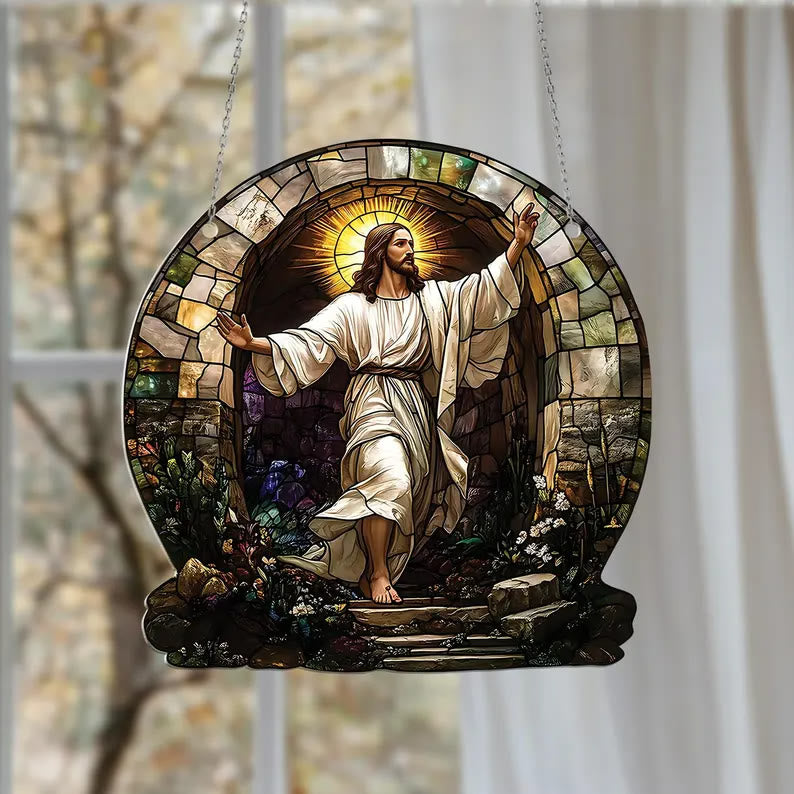Christianartworkshop Jesus Garden Hanging Ornament: A Symbol of Hope and Redemption