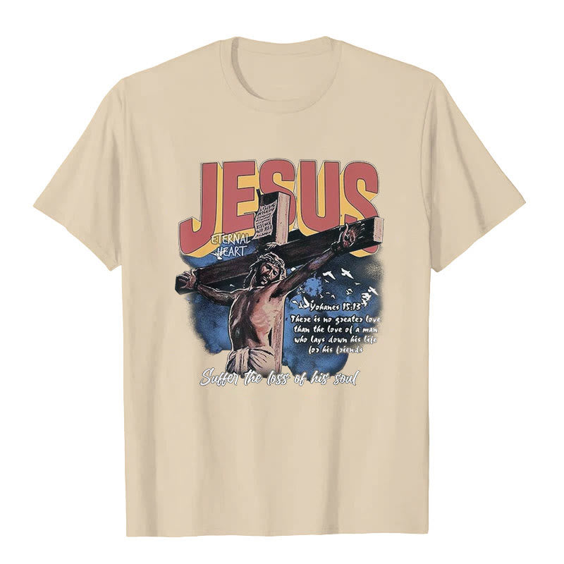 Christianartworkshop Jesus Short Sleeve T-shirt - Beige - 2XL - image 2