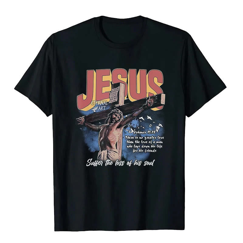 Christianartworkshop Jesus Short Sleeve T-shirt - Black - 2XL - image 1