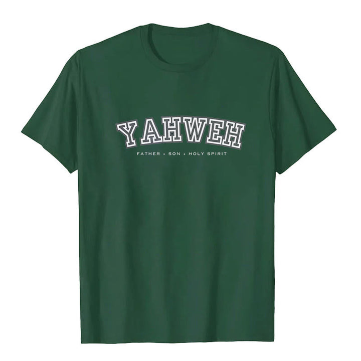 Christianartworkshop "YAHWEH" Short Sleeve T-shirt - Dark Green - 2XL - image 6