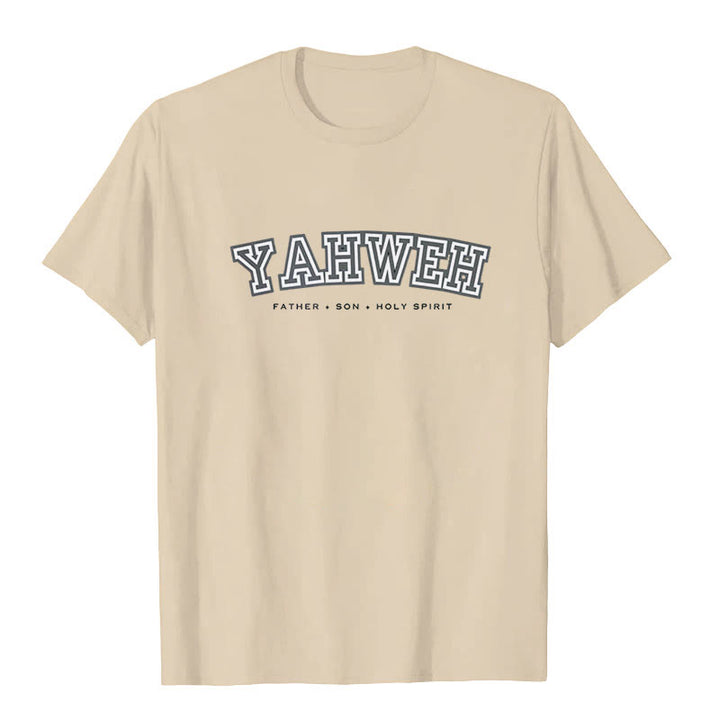 Christianartworkshop "YAHWEH" Short Sleeve T-shirt - Beige - 2XL - image 2