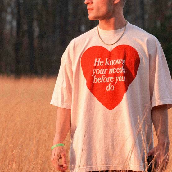 Christianartworkshop "He knows your needs before you do" T-shirt - image 8