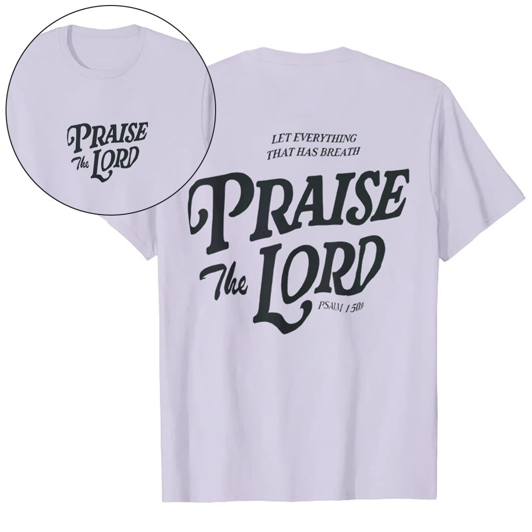 Christianartworkshop "Praise The Lord" T-shirt - Purple - 2XL - image 21