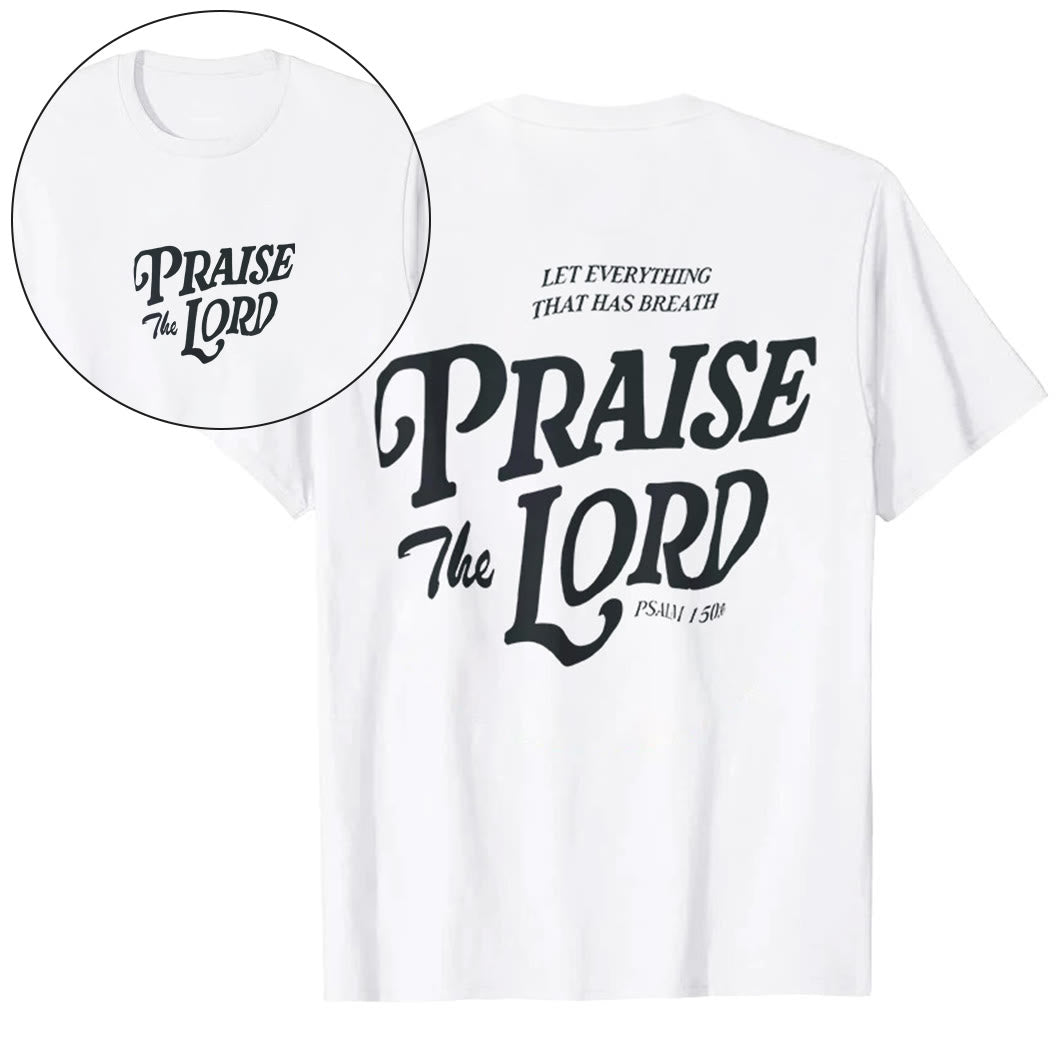 Christianartworkshop "Praise The Lord" T-shirt - White - 2XL - image 0