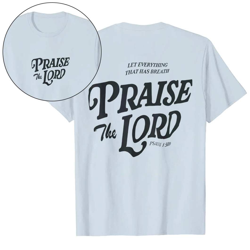 Christianartworkshop "Praise The Lord" T-shirt - Blue - 2XL - image 9