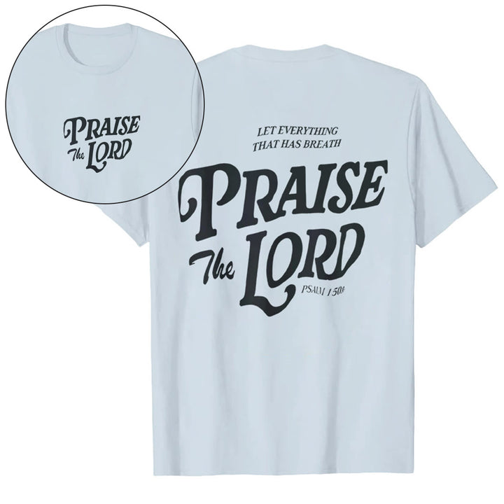 Christianartworkshop "Praise The Lord" T-shirt - Blue - 2XL - image 9
