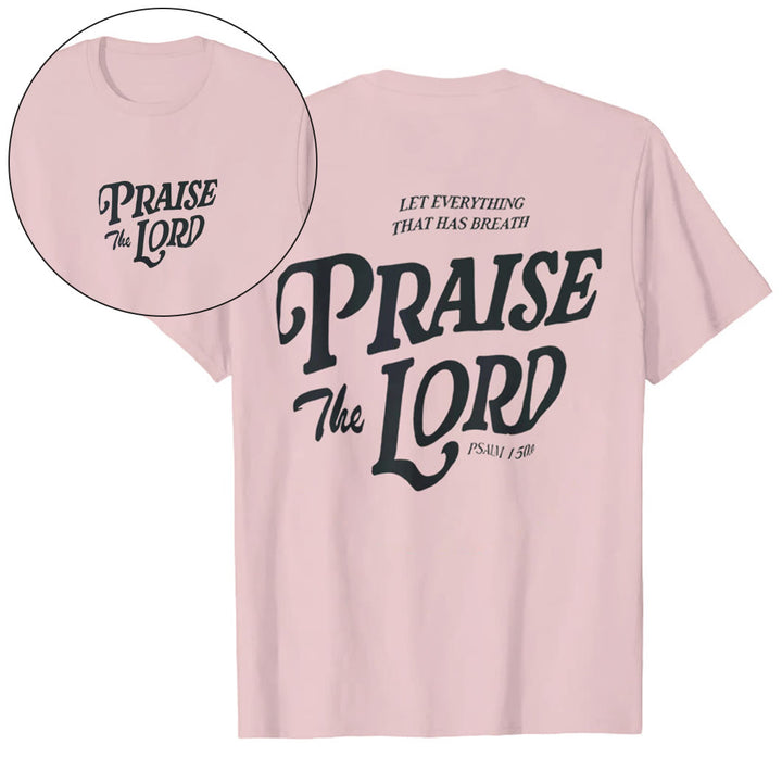 Christianartworkshop "Praise The Lord" T-shirt - Pink - 2XL - image 12