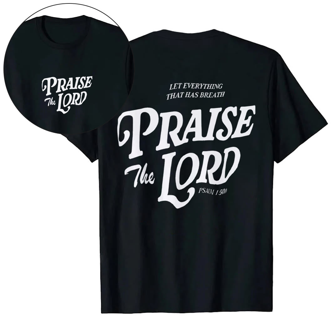 Christianartworkshop "Praise The Lord" T-shirt - Black - 2XL - image 3