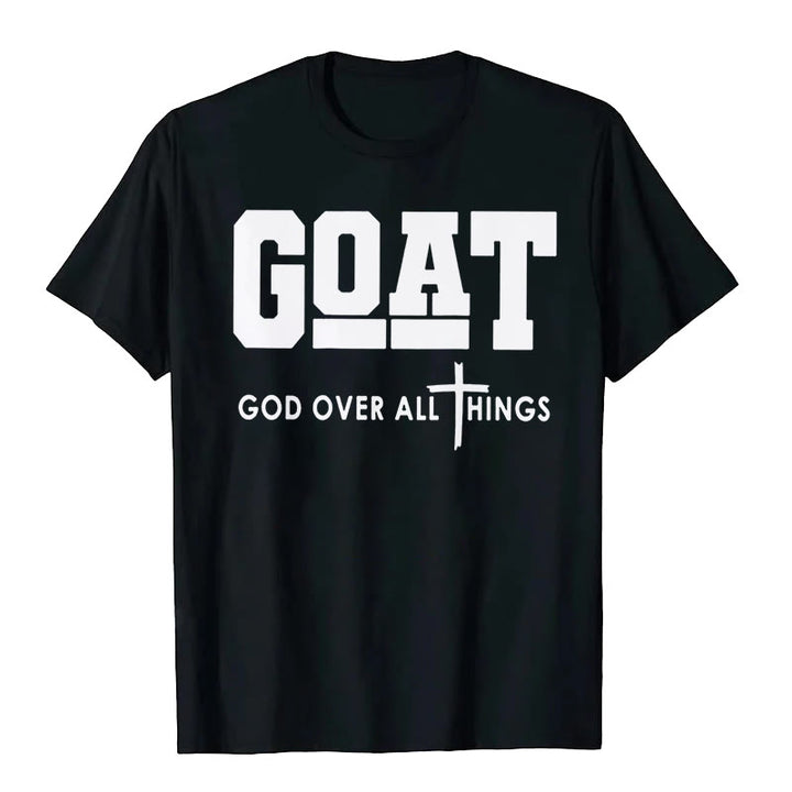 Christianartworkshop "GOD OVER ALL THINGS" T-shirt - Black - 2XL - image 1