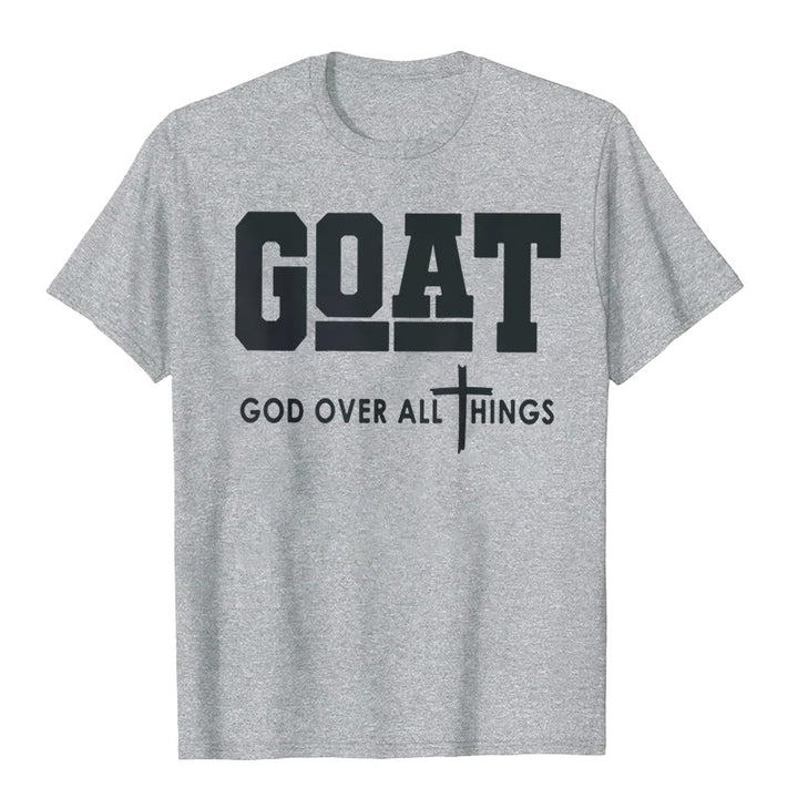 Christianartworkshop "GOD OVER ALL THINGS" T-shirt - Grey - 2XL - image 11