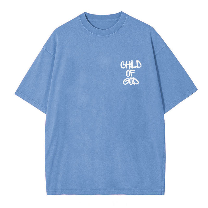 Christianartworkshop "CHILD OF GOD" Washed T-Shirt