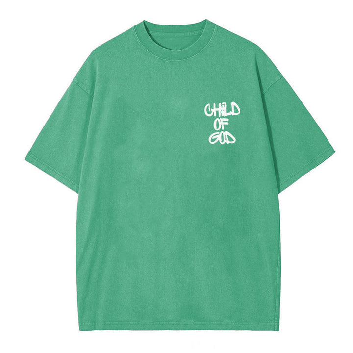 Christianartworkshop "CHILD OF GOD" Washed T-Shirt