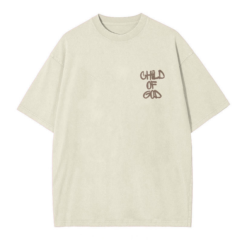 Christianartworkshop "CHILD OF GOD" Washed T-Shirt