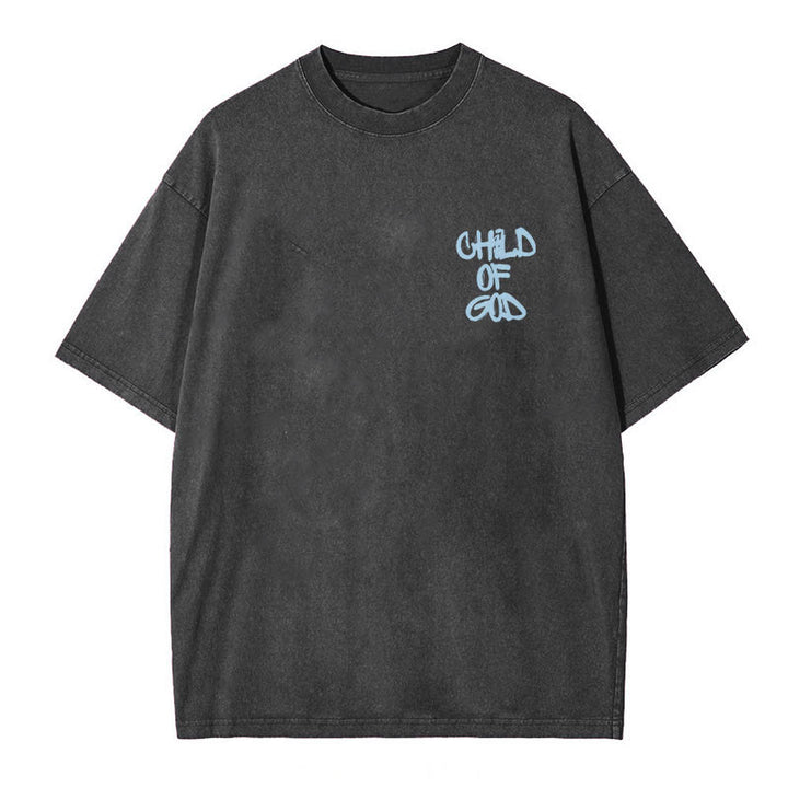 Christianartworkshop "CHILD OF GOD" Washed T-Shirt