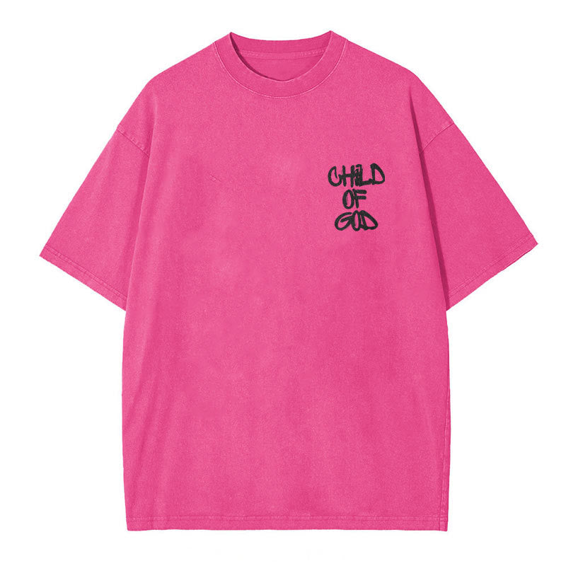 Christianartworkshop "CHILD OF GOD" Washed T-Shirt