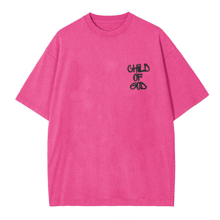 Christianartworkshop "CHILD OF GOD" Washed T-Shirt