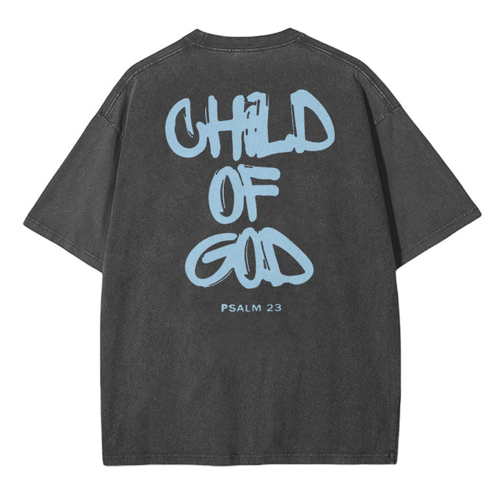 Christianartworkshop "CHILD OF GOD" Washed T-Shirt