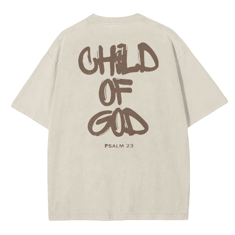 Christianartworkshop "CHILD OF GOD" Washed T-Shirt