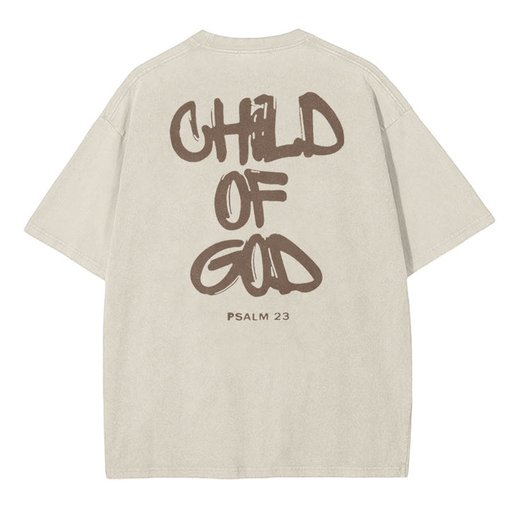 Christianartworkshop "CHILD OF GOD" Washed T-Shirt