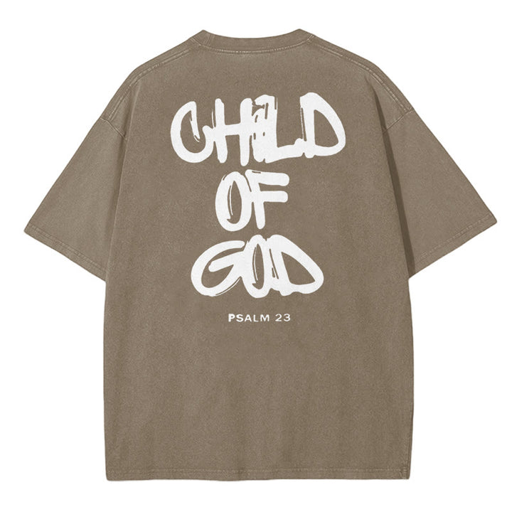 Christianartworkshop "CHILD OF GOD" Washed T-Shirt