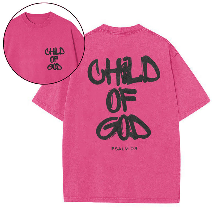 Christianartworkshop "CHILD OF GOD" Washed T-Shirt