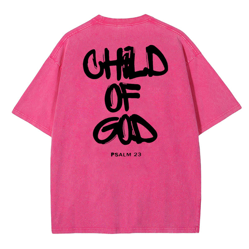 Christianartworkshop "CHILD OF GOD" Washed T-Shirt