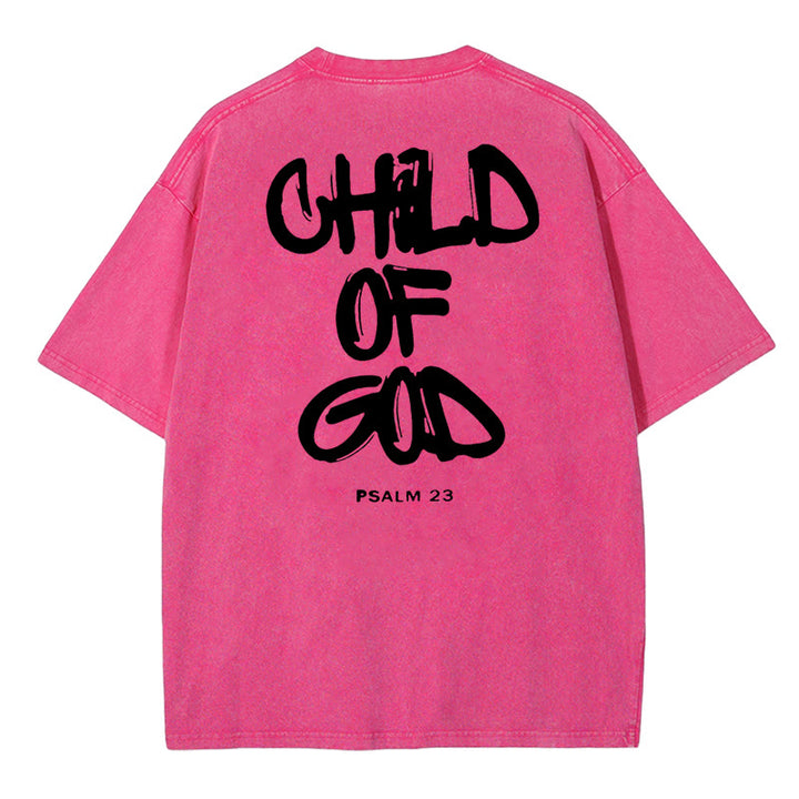 Christianartworkshop "CHILD OF GOD" Washed T-Shirt