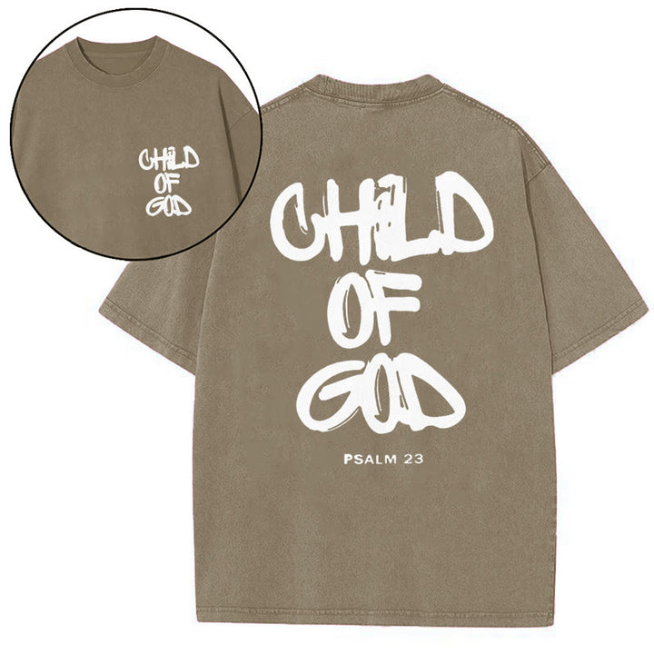 Christianartworkshop "CHILD OF GOD" Washed T-Shirt