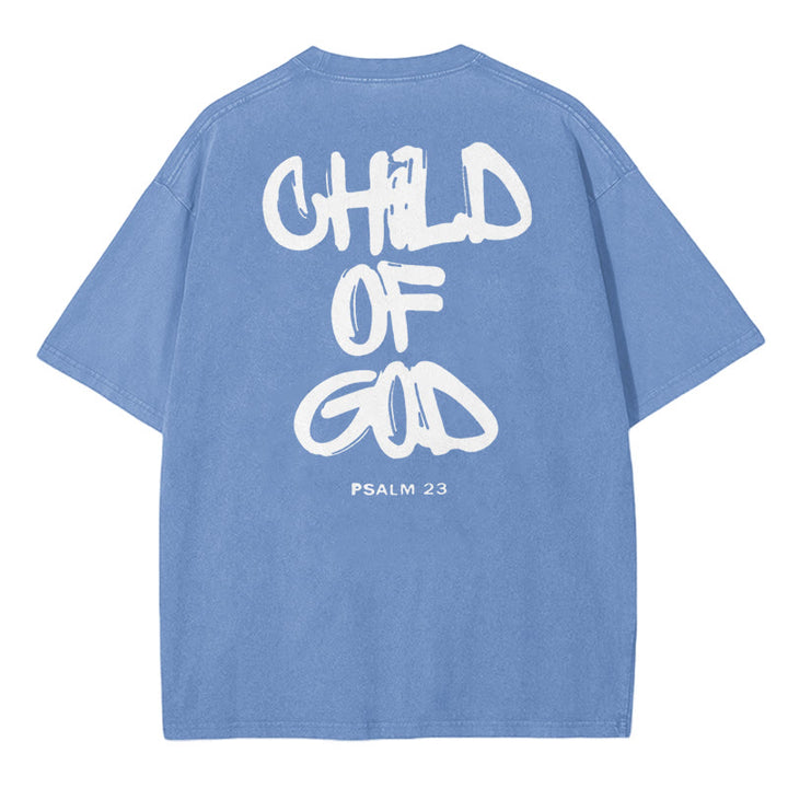 Christianartworkshop "CHILD OF GOD" Washed T-Shirt