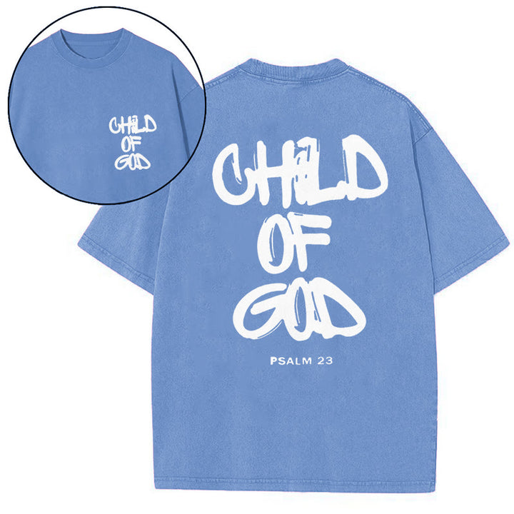 Christianartworkshop "CHILD OF GOD" Washed T-Shirt