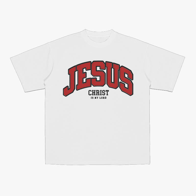 Christianartworkshop Bold Declaration 'Jesus Christ Is My Lord' Christian T-Shirt - White - 2XL - image 1