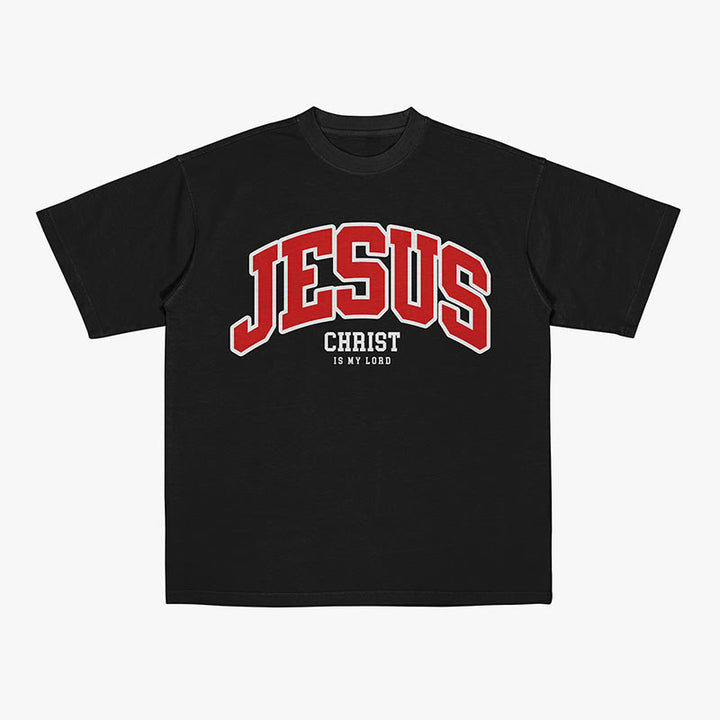 Christianartworkshop Bold Declaration 'Jesus Christ Is My Lord' Christian T-Shirt - Black - 2XL - image 0
