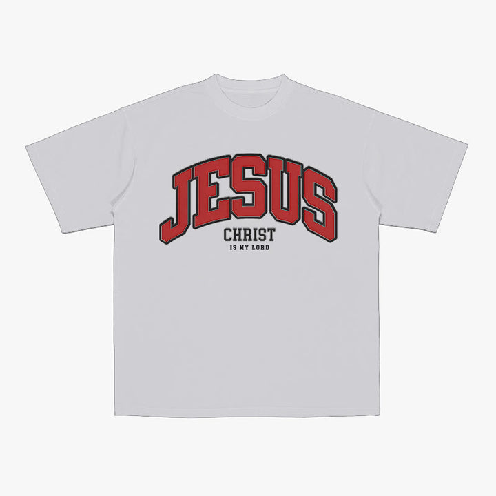 Christianartworkshop Bold Declaration 'Jesus Christ Is My Lord' Christian T-Shirt - Grey - 2XL - image 8