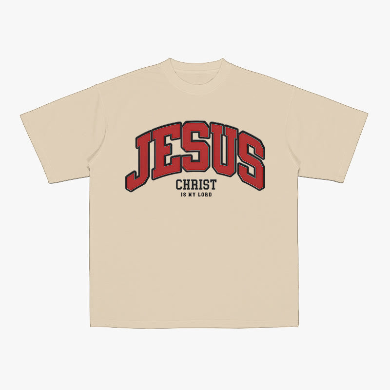 Christianartworkshop Bold Declaration 'Jesus Christ Is My Lord' Christian T-Shirt - Beige - 2XL - image 7