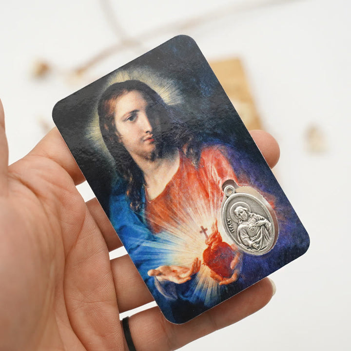 Christianartworkshop Our Lady & Jesus & Angels Paper Card: A Symbol of Holy Spirit and Power - image 4