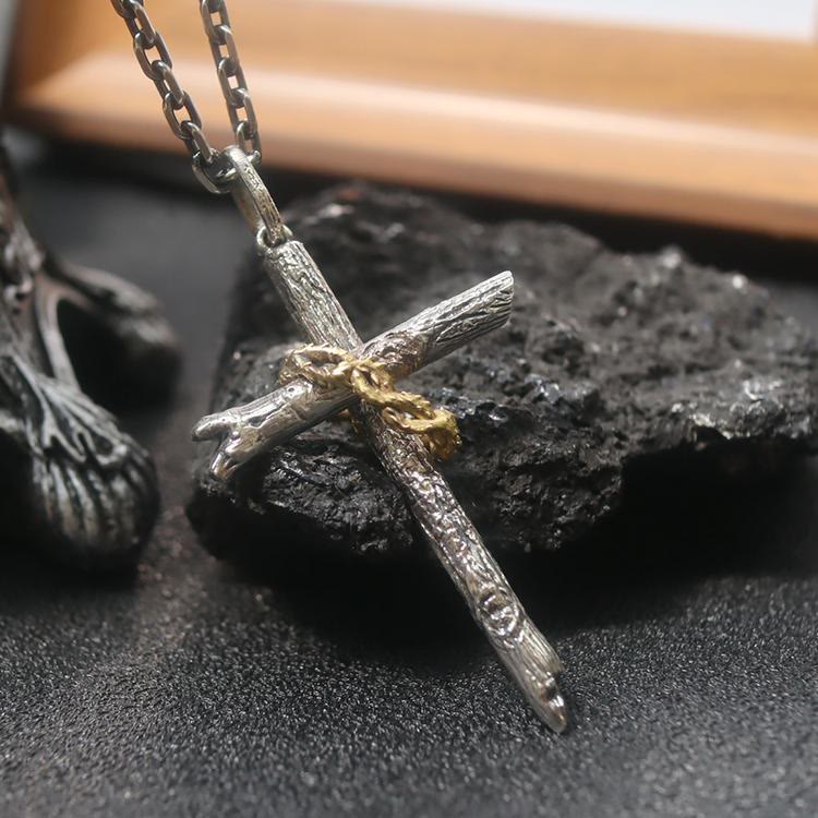 Christianartworkshop 925 Sterling Silver Cross of Thorns Necklace: A Symbol of Faith - image 3