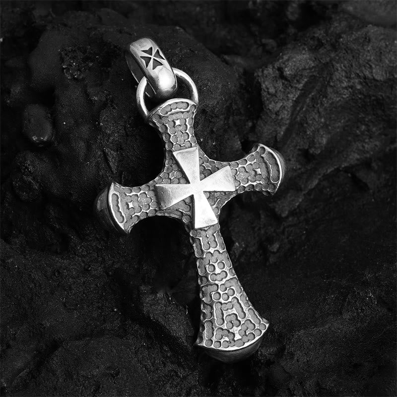 Christianartworkshop 925 Sterling Silver Classic & Vintage Crucifix Necklace: Blending Historical Aesthetics with Modern Craftsmanship - 925 Sterling Silver - image 0