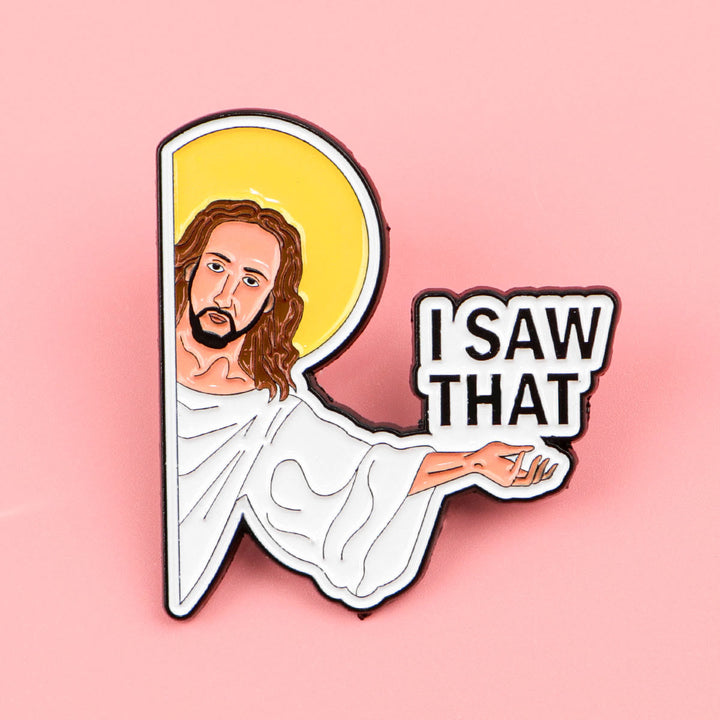 Christianartworkshop 3styles Jesus Quote Cartoon Metal Brooches: A Blend of Faith and Whimsy