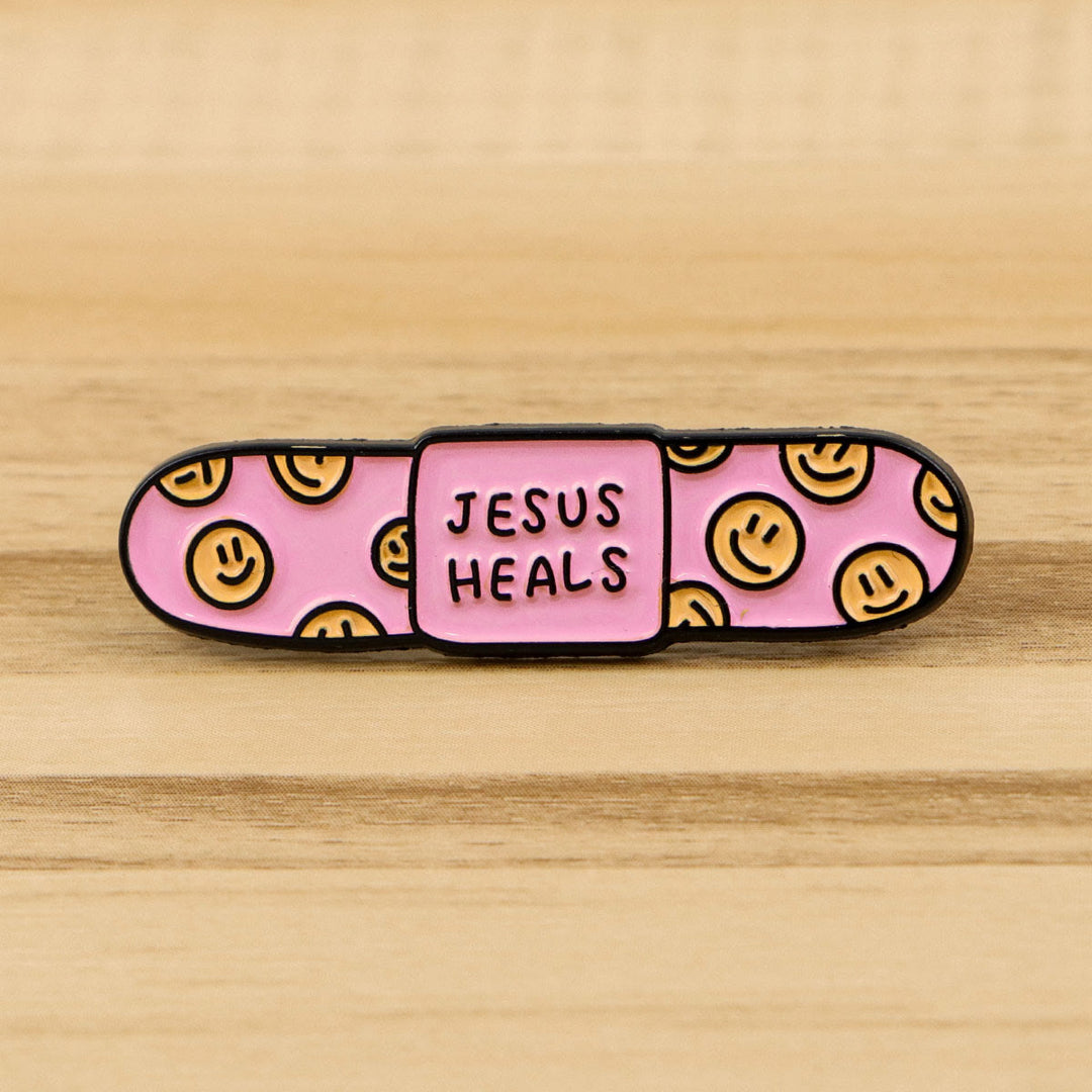 Christianartworkshop 3styles Jesus Quote Cartoon Metal Brooches: A Blend of Faith and Whimsy - Style1 - image 0