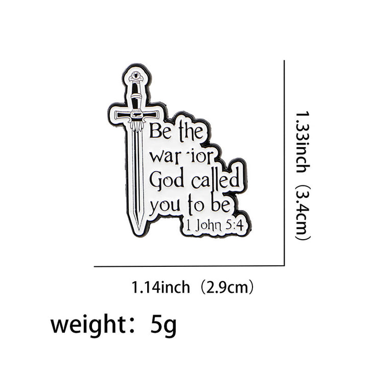 Christianartworkshop 3styles Jesus Quote Cartoon Metal Brooches: A Blend of Faith and Whimsy