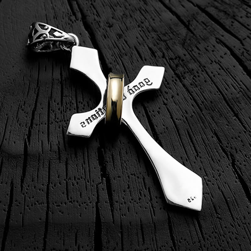 Christianartworkshop 925 Sterling Silver Modern & Minimalist Crucifix Necklace: A Symbol of Dark Talisman - image 8
