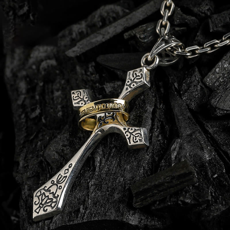 Christianartworkshop 925 Sterling Silver Modern & Minimalist Crucifix Necklace: A Symbol of Dark Talisman - image 5