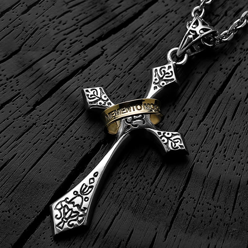 Christianartworkshop 925 Sterling Silver Modern & Minimalist Crucifix Necklace: A Symbol of Dark Talisman - 925 Sterling Silver - image 1