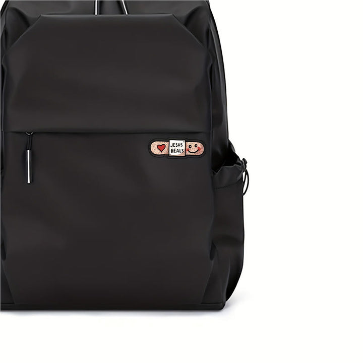 Christianartworkshop "Jesus ​​Heals" Acrylic Heart Band-Aid Brooch: A Symbol of Faith and Comfort - image 3