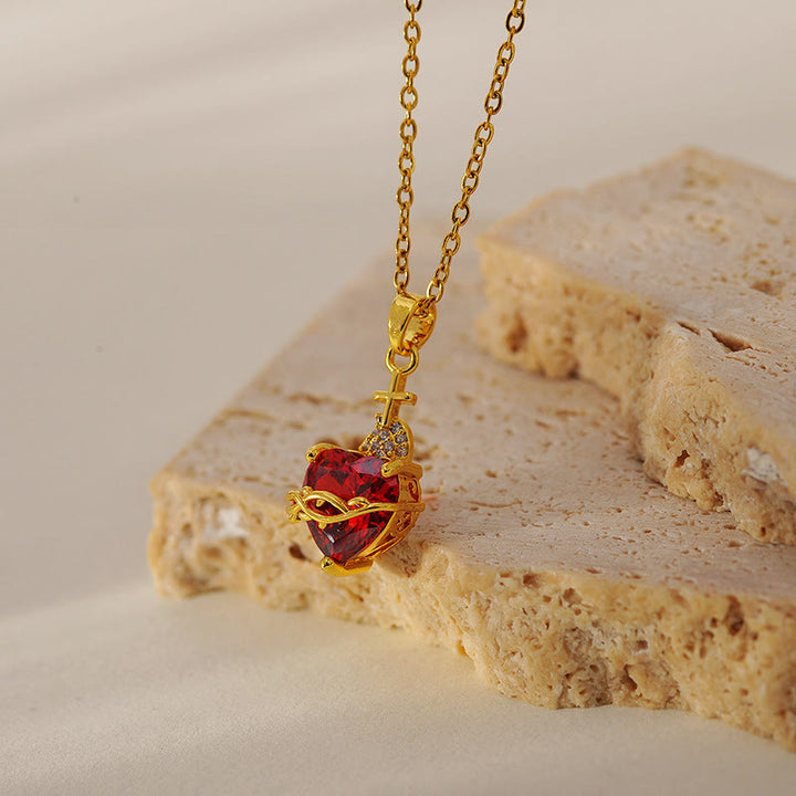 Christianartworkshop Modern & Minimalist Love Cross Necklace: A Stunning Fusion of Contemporary Design and Timeless Symbolism